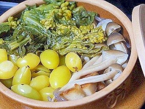 菜の花 銀杏 春秋コラボ釜飯